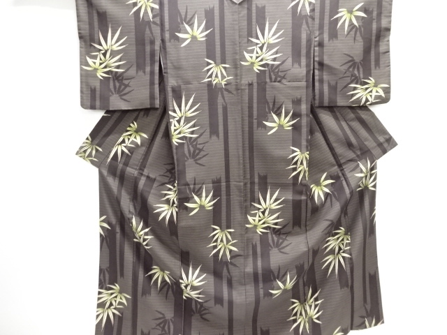 竹笹模様小紋着物